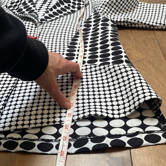 IC By CONNIE K Women's Black White Polka Dot jacket blazer S Red Button - Picture 9 of 14